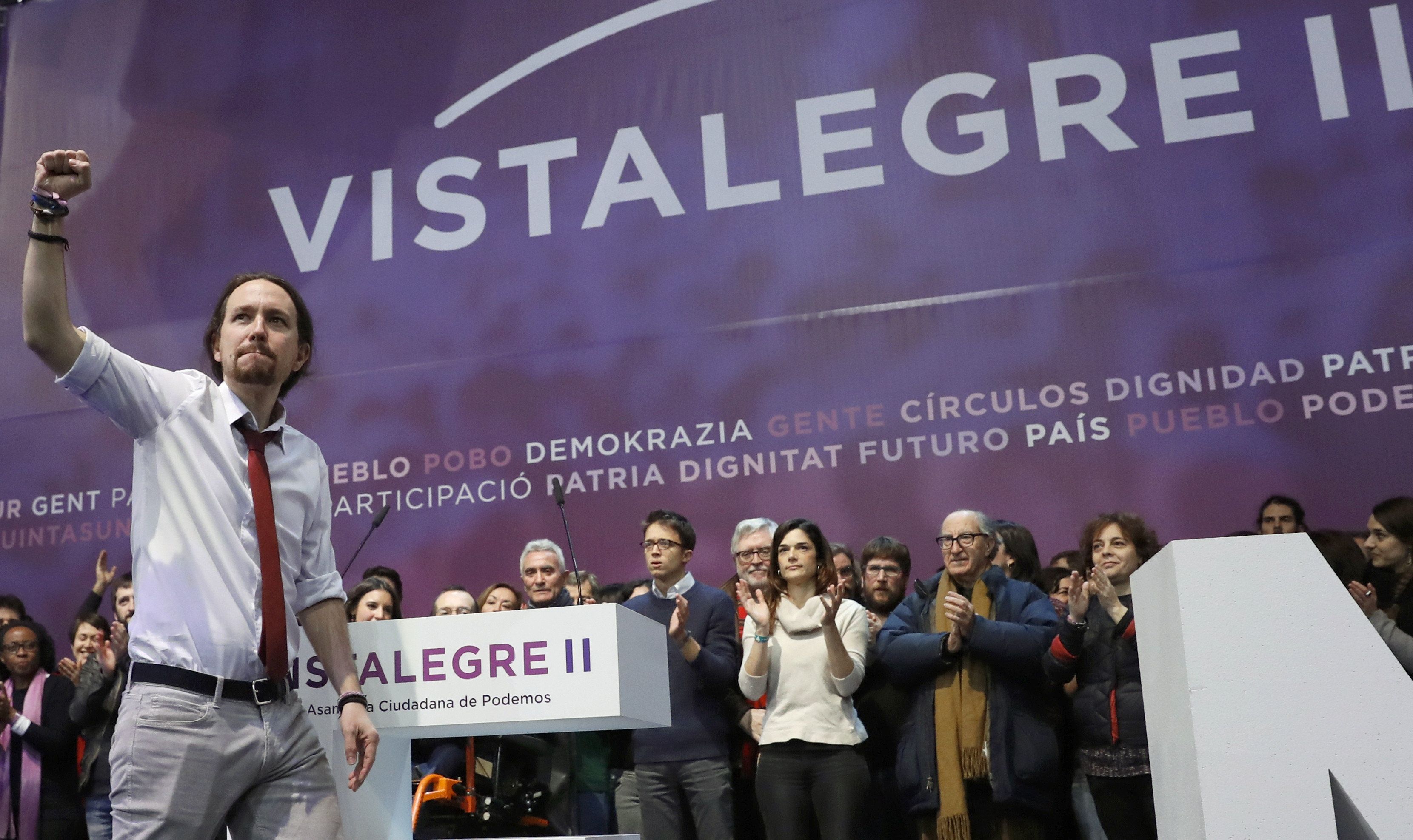 Iglesias es compromet amb el mandat de les bases: "unitat i humilitat"