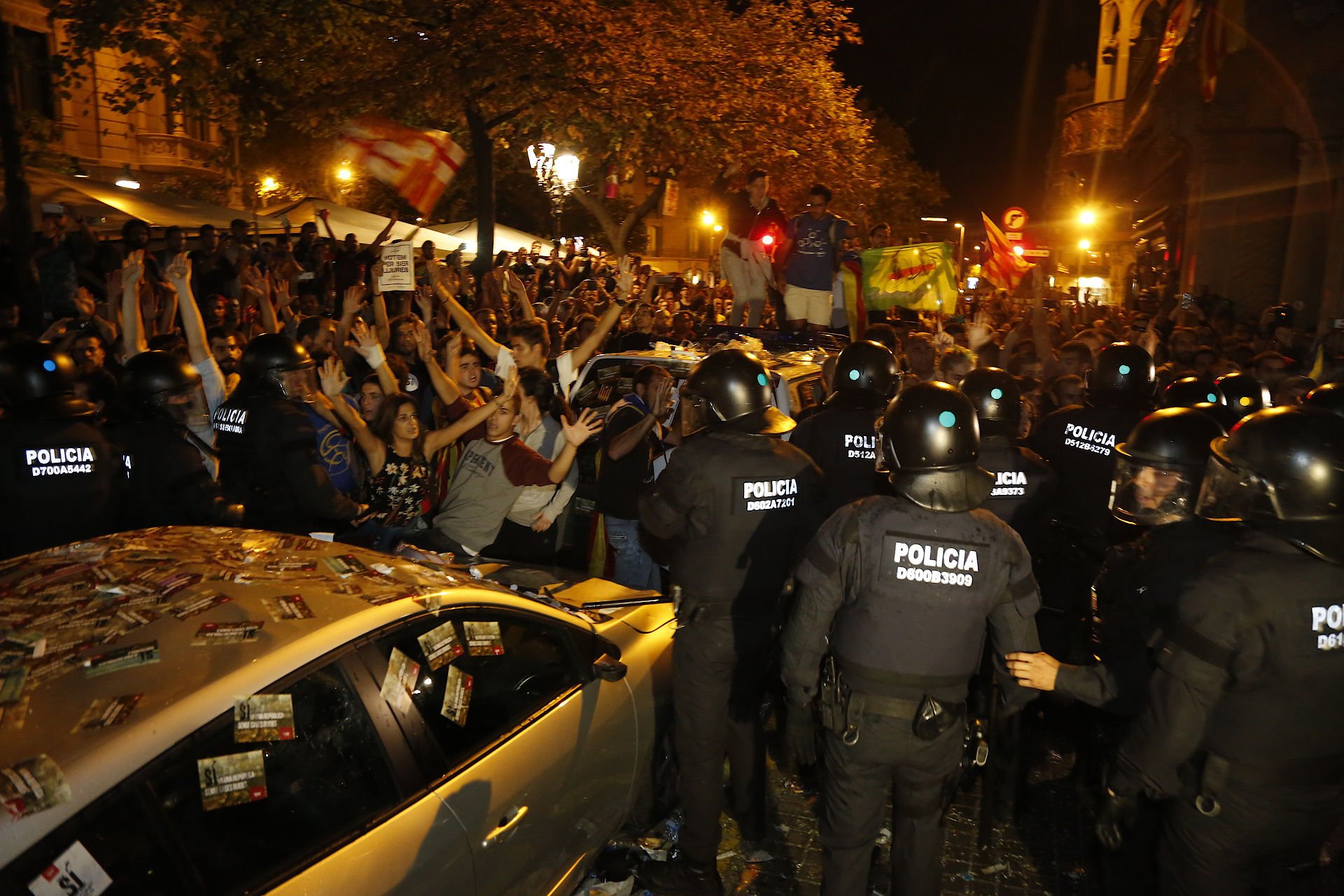 El independentismo recuerda los 3 años del 20-S