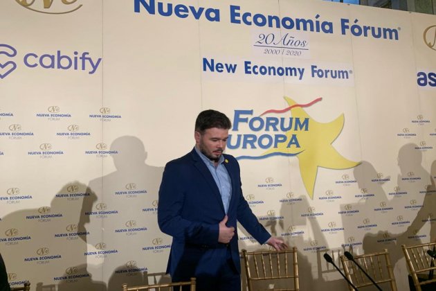 Esmorzar informatiu Gabriel Rufián Forum Europa   Nicolas Tomás