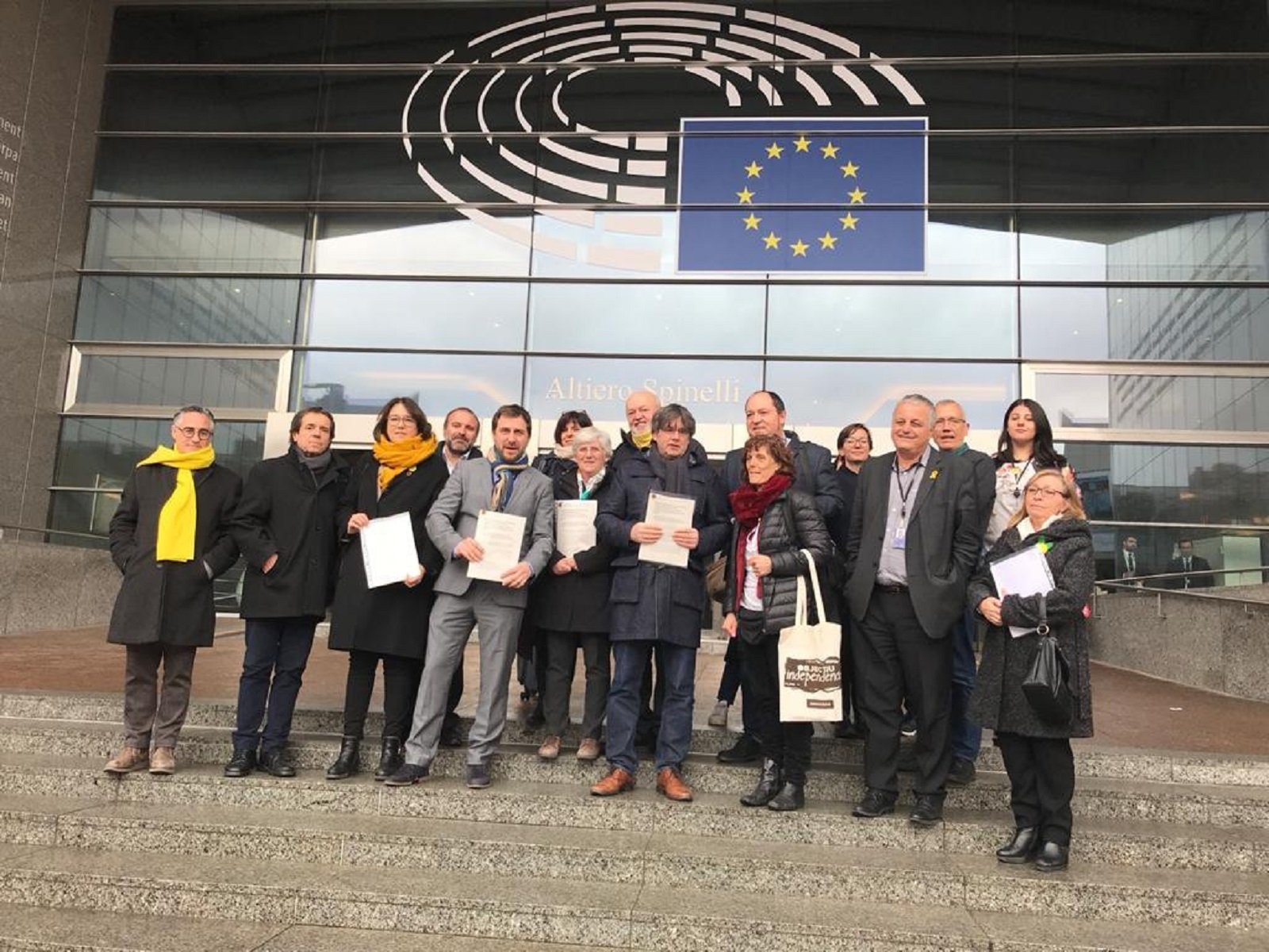 Les universitats catalanes denuncien la repressió de l'Estat a Brussel·les