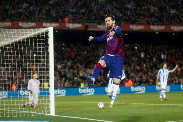 Leo Messi gol Barca Reial Societat EFE