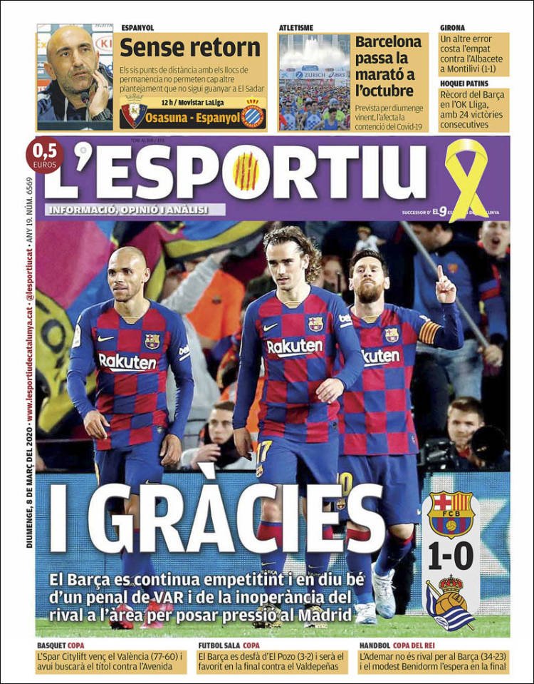 El Deportivo Portada 08 03 2020