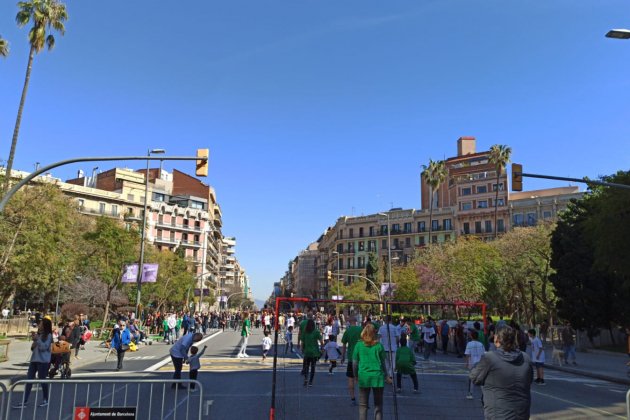 Carrer Aragó sense cotxes