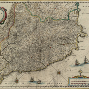 Nomenen Joan Soler, successor del president assassinat Claris. Mapa de Catalunya (1641). Font Cartoteca de Catalunya