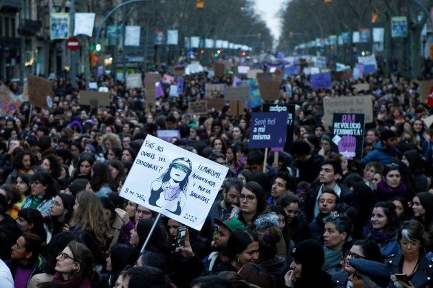 Manifestació feminista Barcelona EFE
