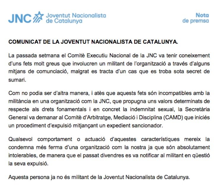 comunicat jnc