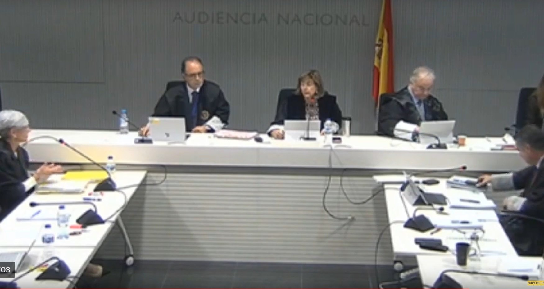L'Audiència Nacional suspèn els judicis menys els que ja estan començats