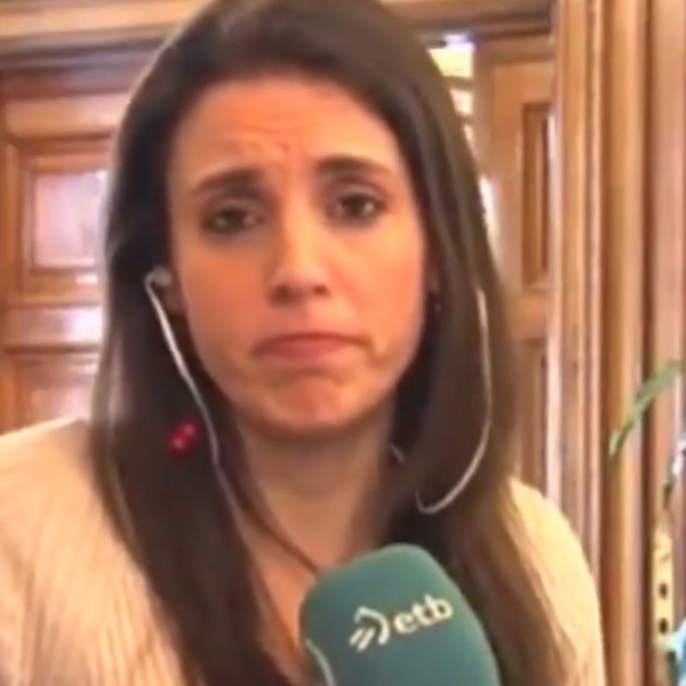 Irene Montero cara ETB