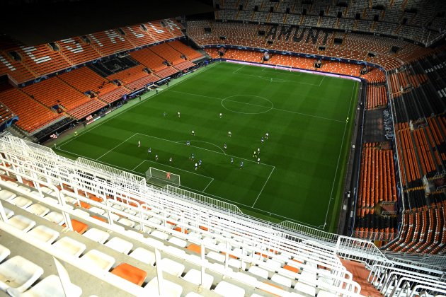 Valencia campo vacío Atalanta Champions EFE