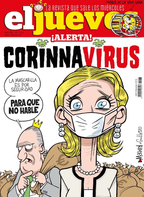 portada jueves coronavirus joan carles corinna
