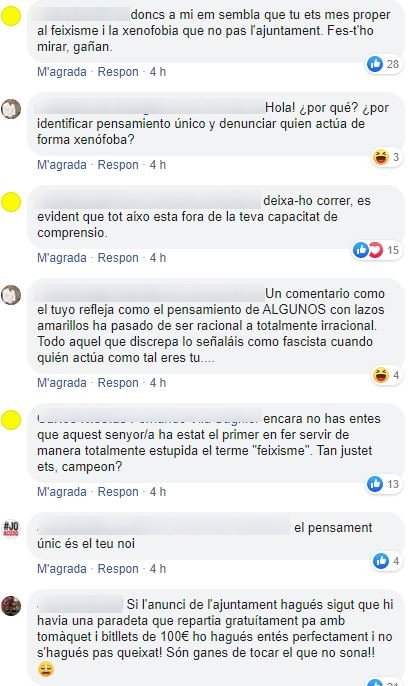Catalanofobia coronavirus facebook ayuntamiento vilanova 3