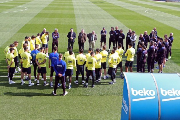 Barca entrenament coronavirus bartomeu jugadors @FCBarcelona