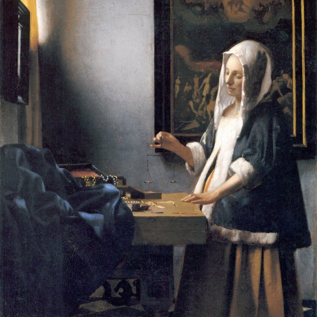 La mujer de la balanza, de Vermeer.
