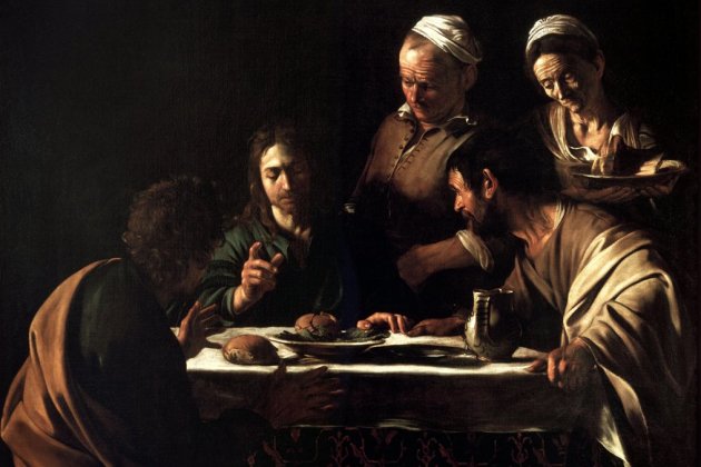 Aparición de Jesús en el camino de Emaús Caravaggio