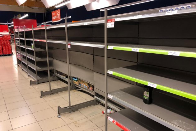 bonpreu estallido malla supermercado vacío coronavirus - el nacional