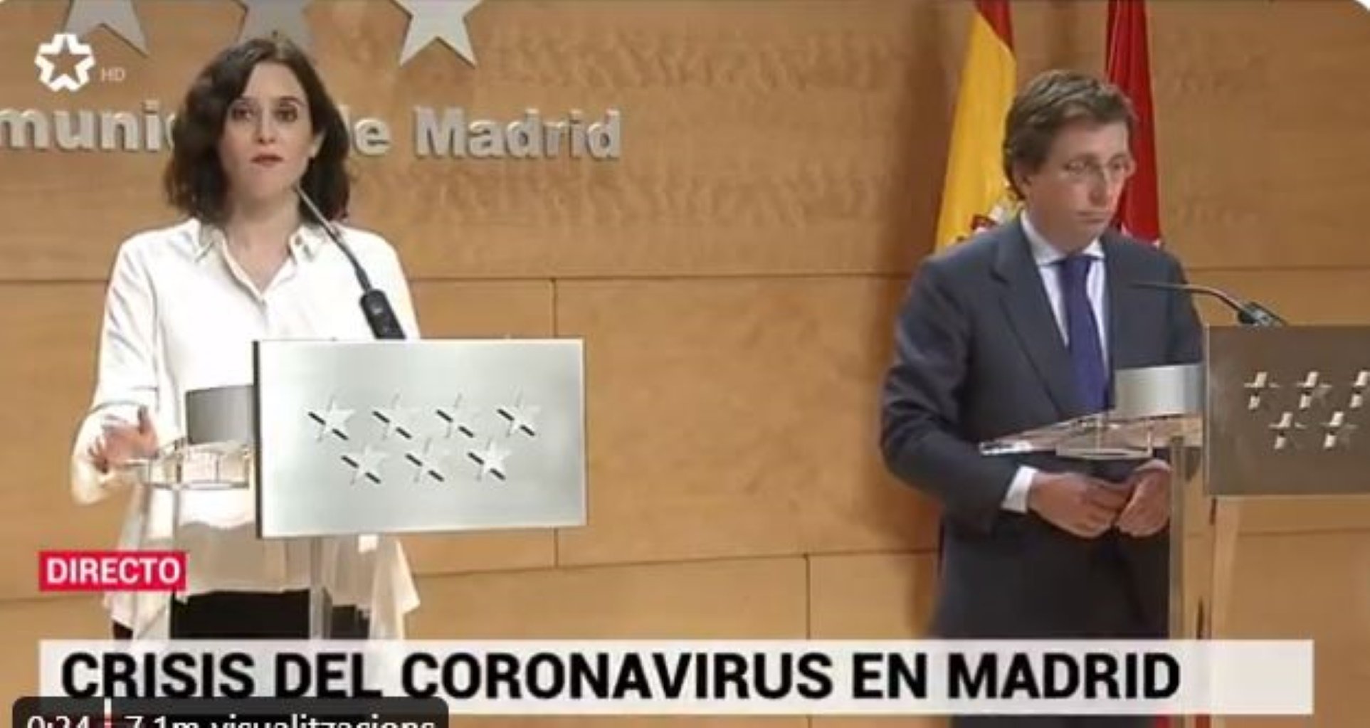 Ayuso: "Mucha gente nos pregunta por qué no cerramos Madrid por el coronavirus"