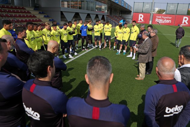 Barca entrenamiento coronavirus FC Barcelona