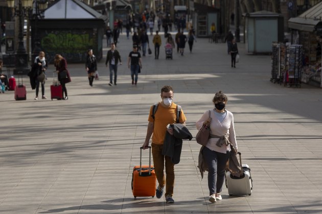 Coronavirus Barcelona La Rambla Rambles Buida turisme turistes - Sergi Alcazar