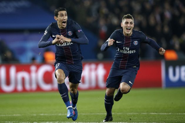 Di María VErratti PSG Barça gol EFE