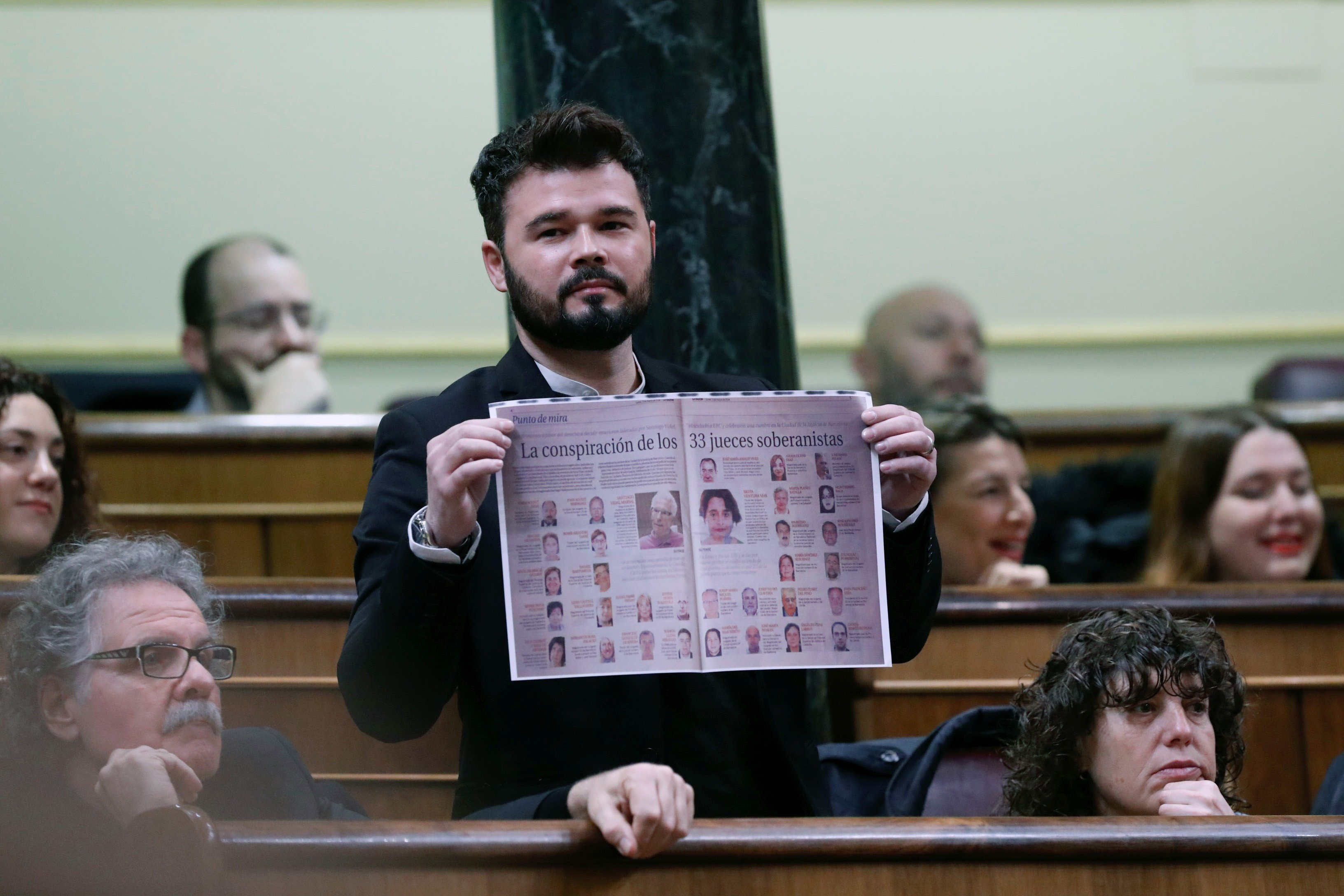Rufián, a Rajoy: "L'imperi de la seva llei és indecent"
