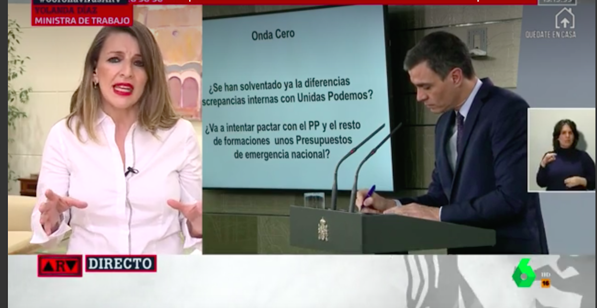 Coronavirus | Primeras críticas de Unidas Podemos al plan económico de Sánchez