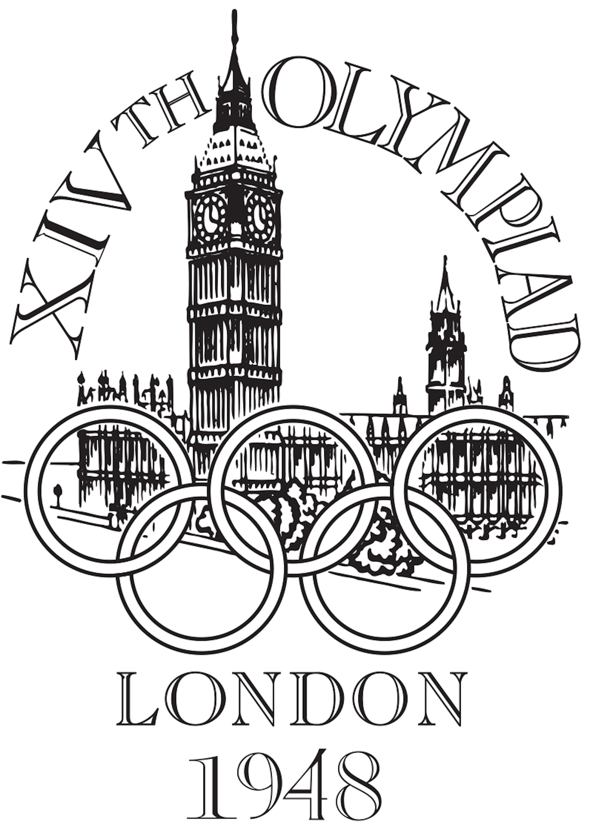 Cartel Londres 1948 Juegos Olimpics