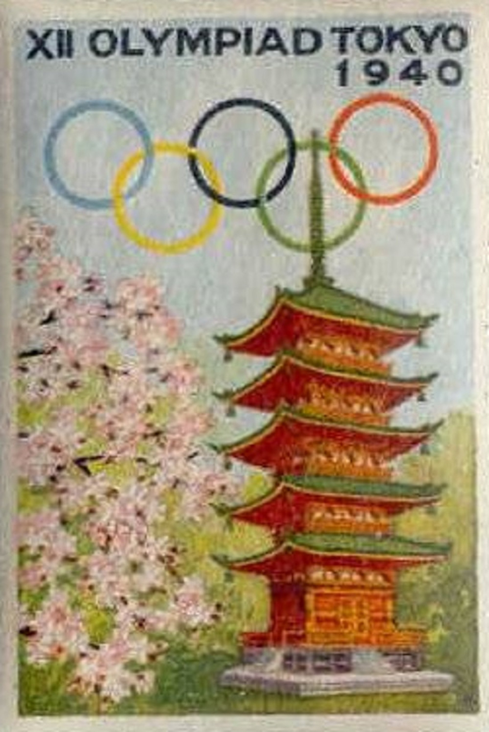 Cartel Tokio 1940 Juegos Olimpics Toquio