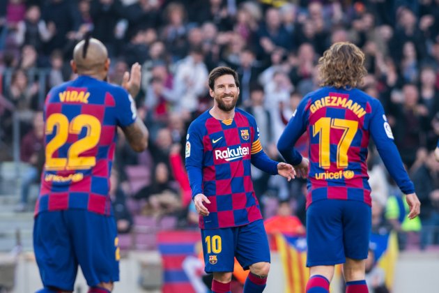 Messi Griezmann Arturo Vidal Barca Europa Press