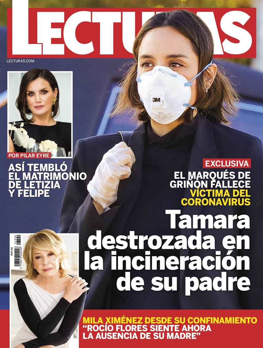 Tamara Falco mascarilla llevada revista Lecturas