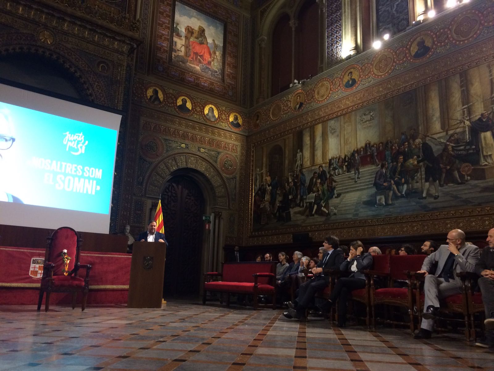 Homenatge a Muriel Casals a la Universitat de Barcelona