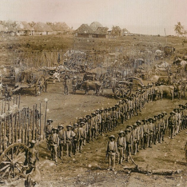 El ejército colonial español en Cuba. Fuente Wikimedia Commons