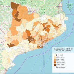 CATALUNYA CORONAVIRUS MAPA AVUI