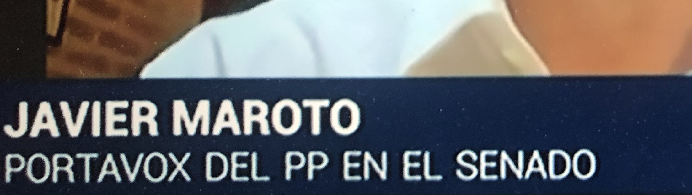 Maroto portavox TVE