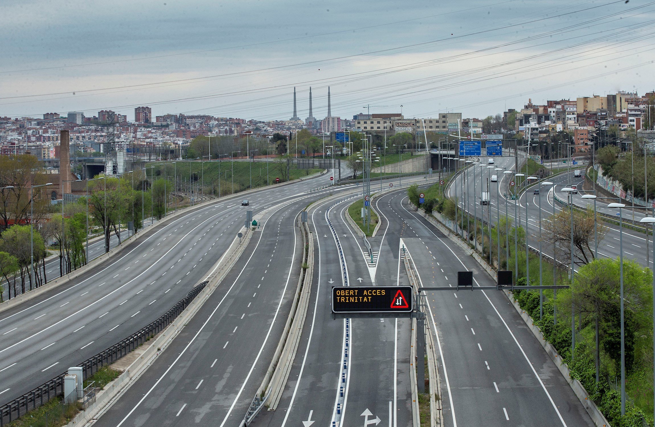 La mortalitat a les carreteres cau pel confinament del coronavirus