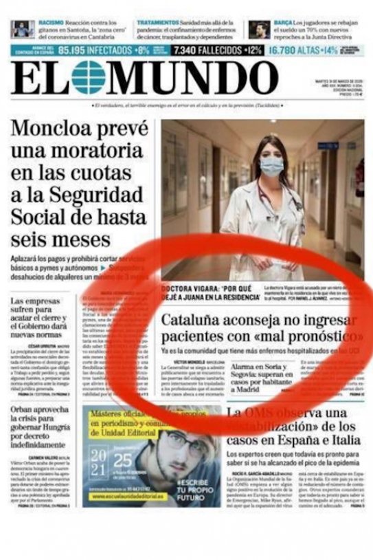 El mundo coronavirus Catalunya @jaumepadros