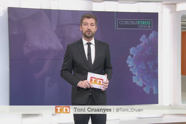 Toni Cruanyes TN Vespre coronavirus TV3