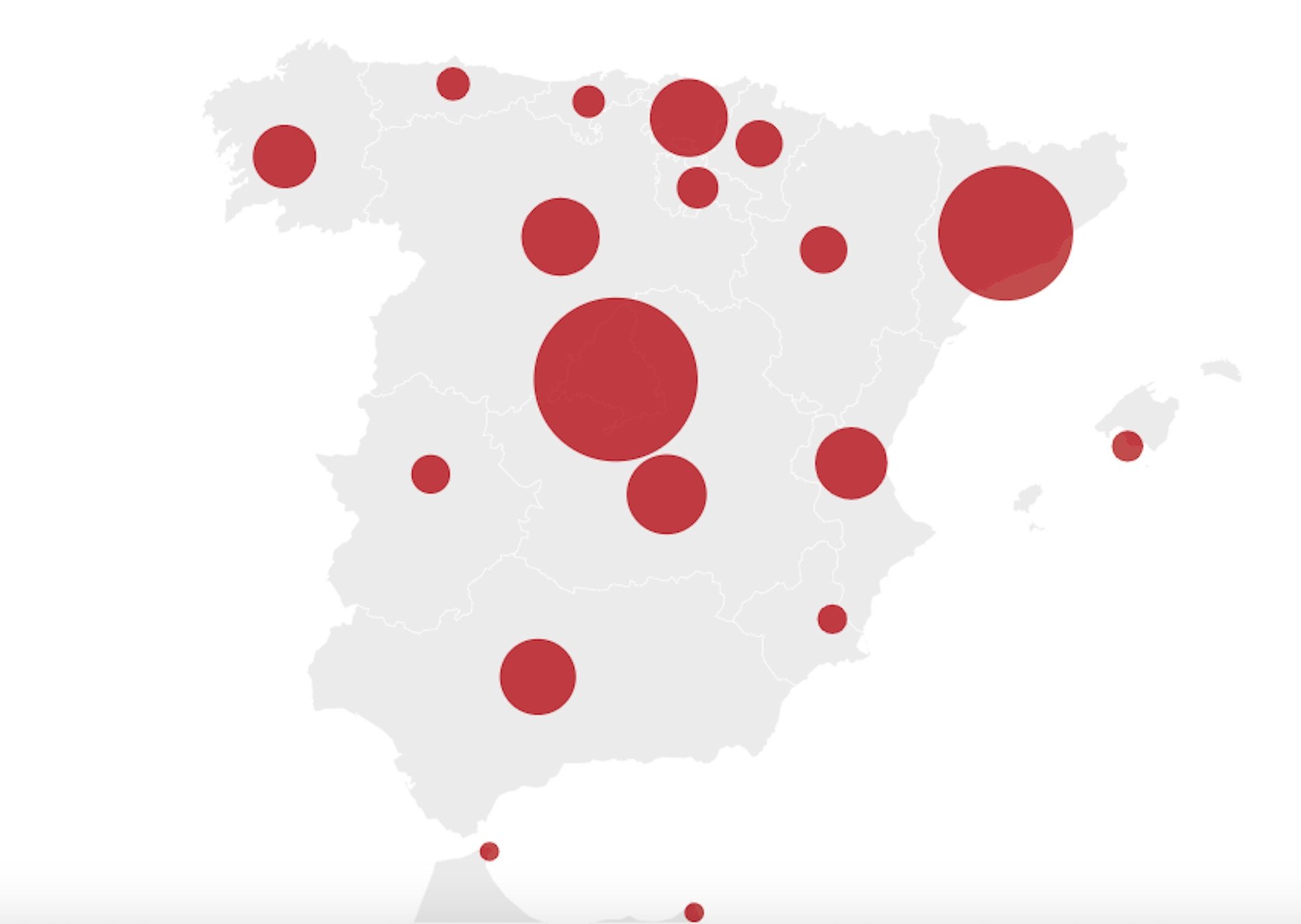 MAPA | Tots els casos de coronavirus a Espanya