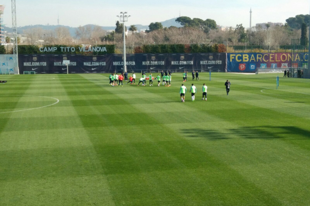 Ciutat Esportiva Joan Gamper entrenament Barça Aleix Torres