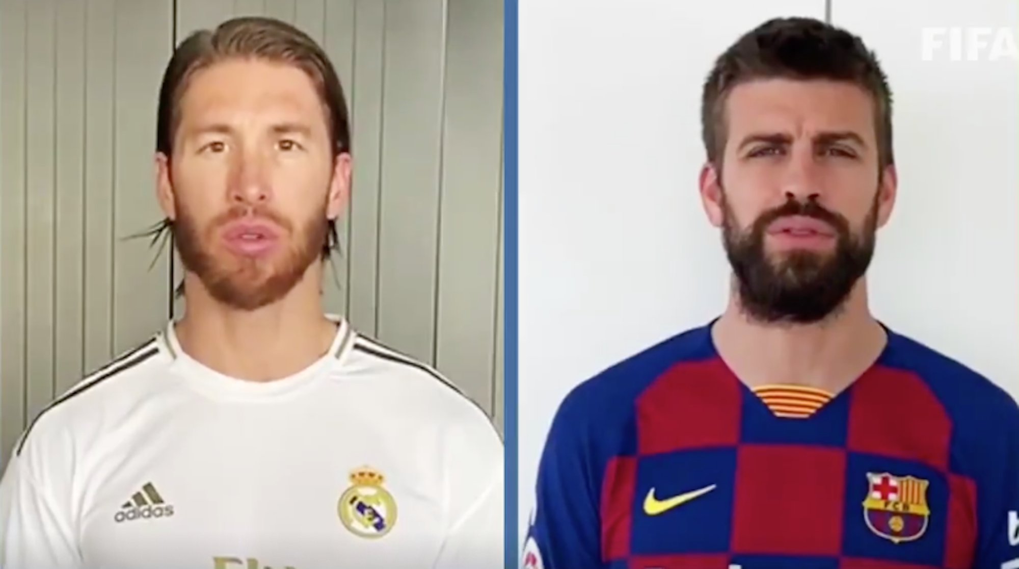VÍDEO | Piqué i Ramos uneixen forces per recordar la importància de l'esport
