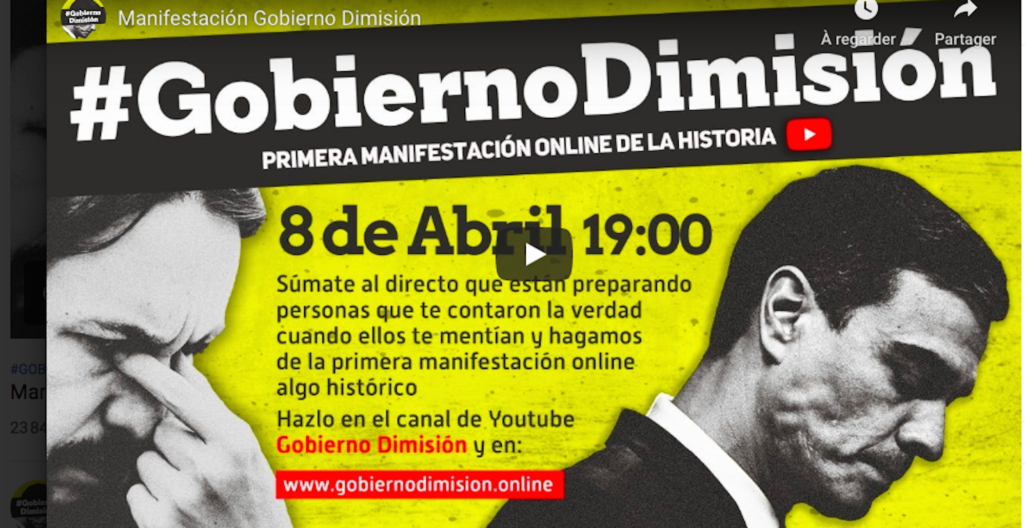 Coronavirus | Convocan una manifestación virtual para la dimisión de Sánchez