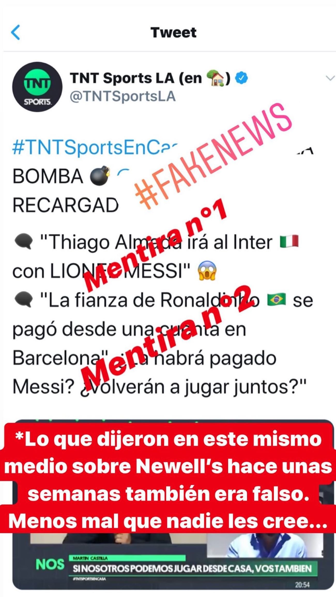 Leo Messi fake news Inter @leomessi