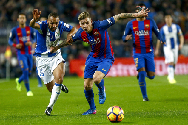 Lucas Digne Barça leganés Camp Nou EFE