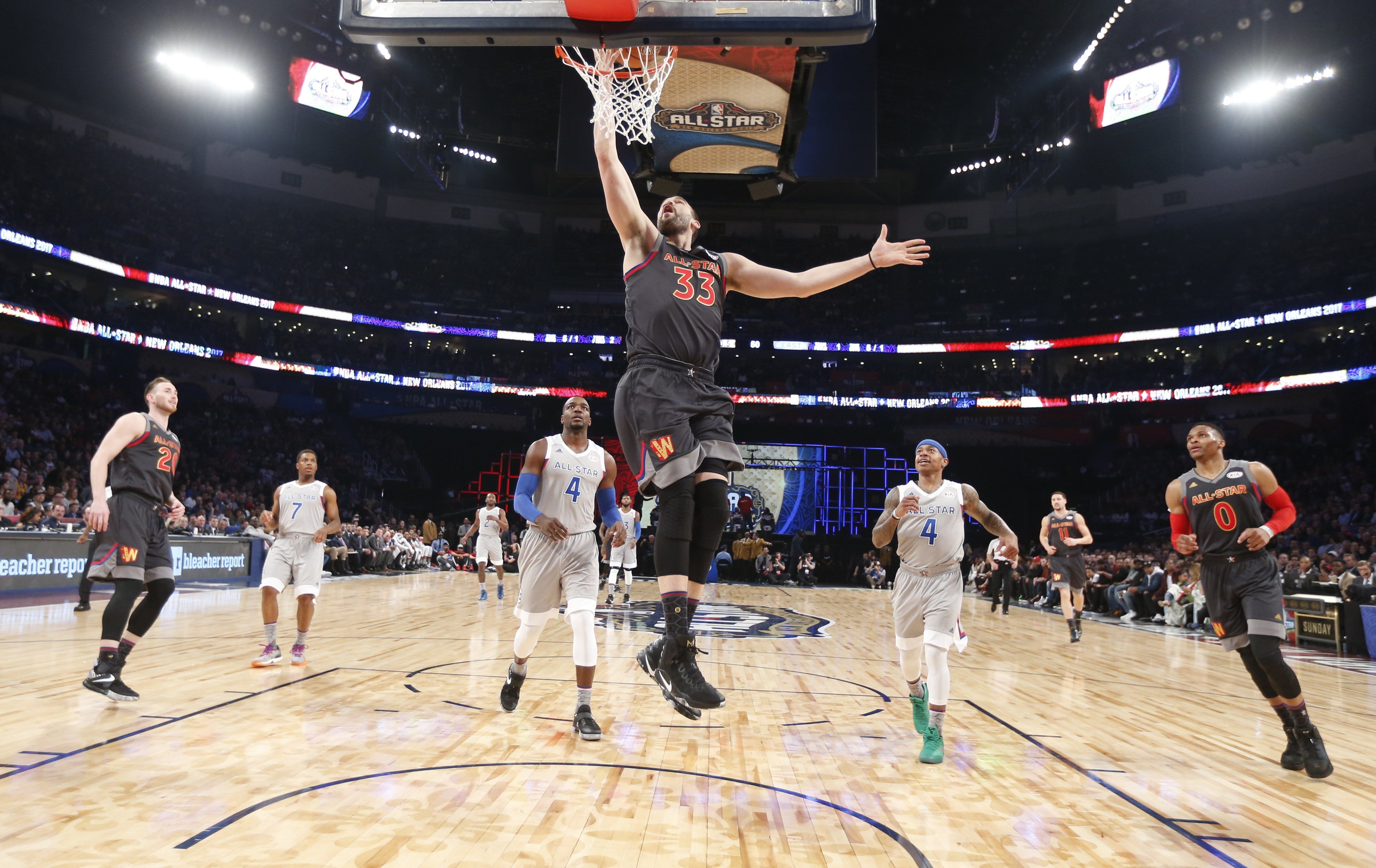 Marc Gasol brilla en la victòria de l'Oest a l'All-Star Game (192-182)