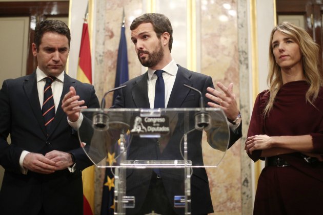 Pablo Casado Teodoro García Egea Cayetana Álvarez de Toledo Europa Press