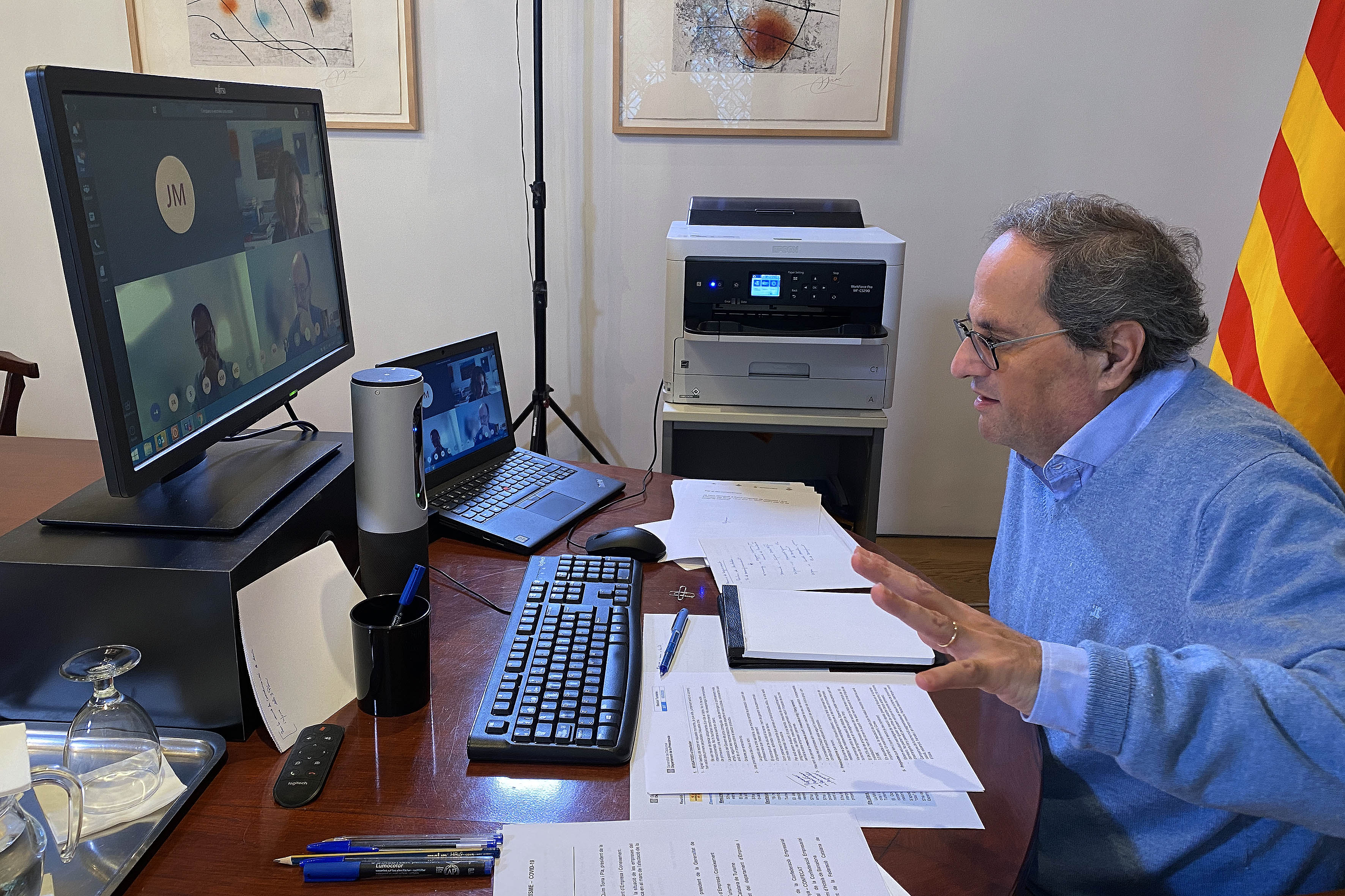 Torra se revuelve contra Borrell: "Absolutamente insuperable en nacionalismo"