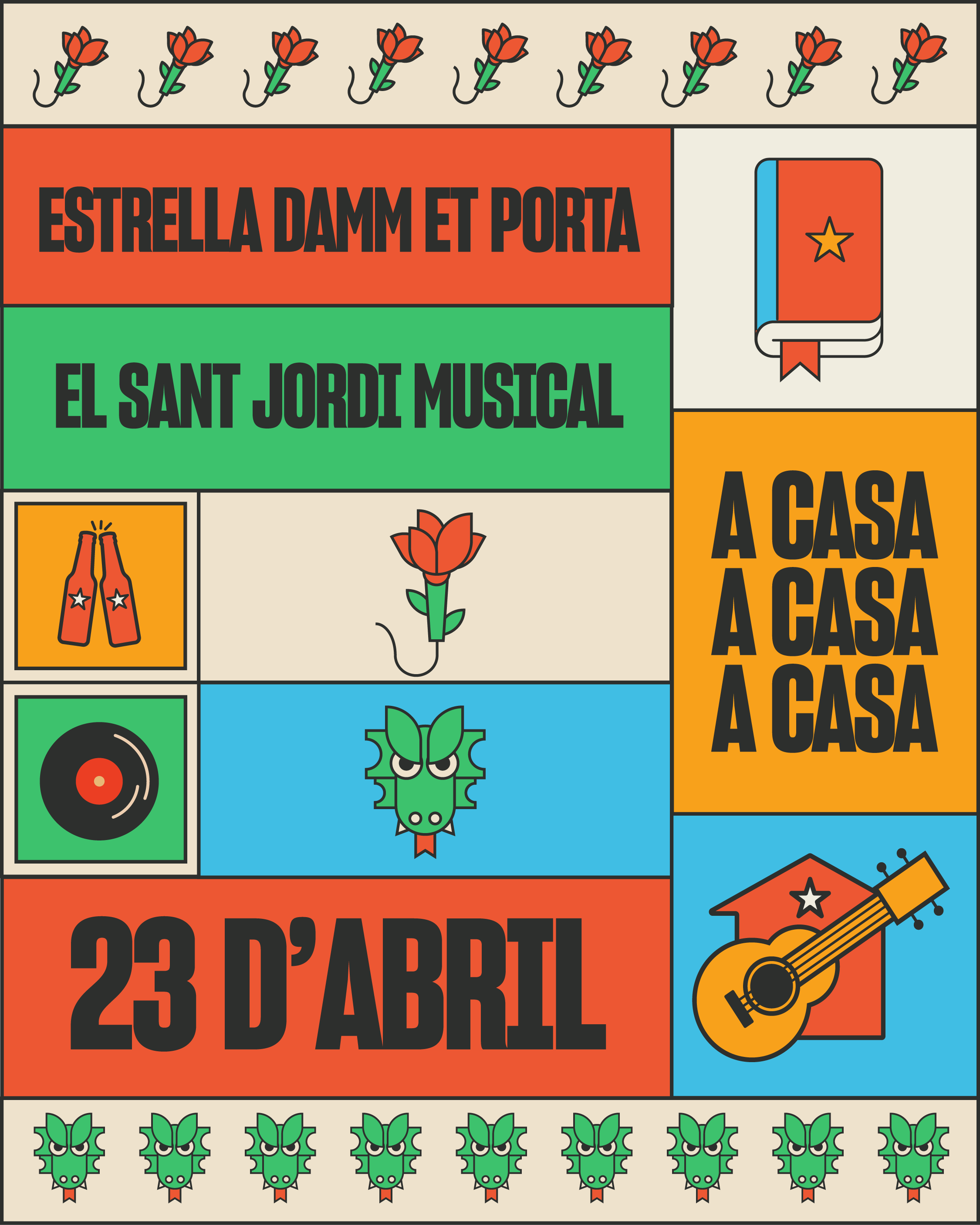 Estrella Damm te lleva el Sant Jordi... ¡a casa!