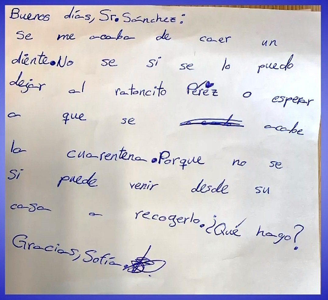 carta ratoncito perez EFE