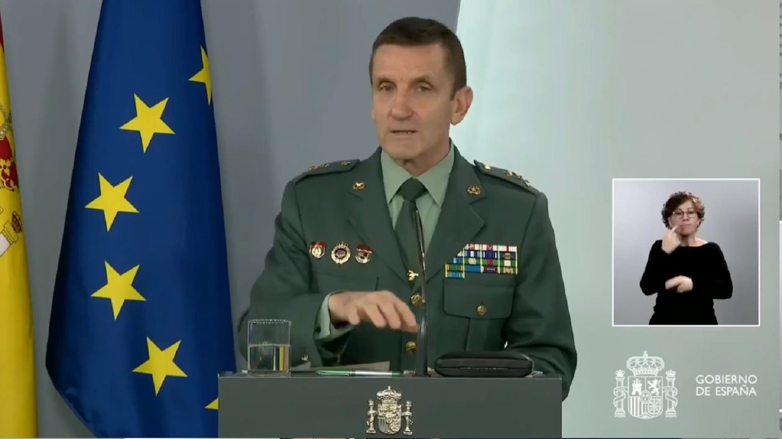 Spanish Civil Guard head: "Our job, to reduce negative climate towards the government"
