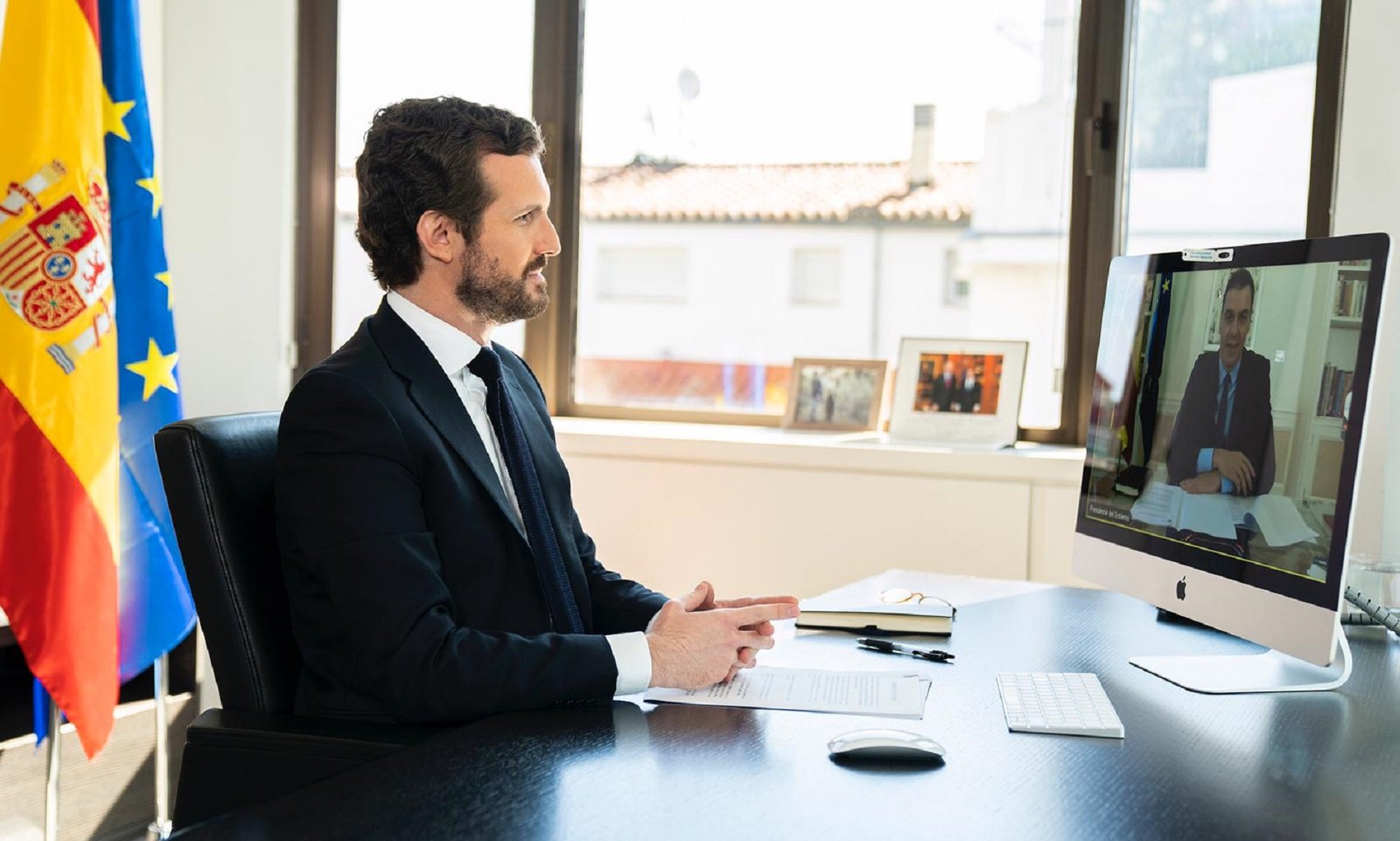 Casado s'indigna amb Sánchez: desconfinar nens, sí, però en espais oberts