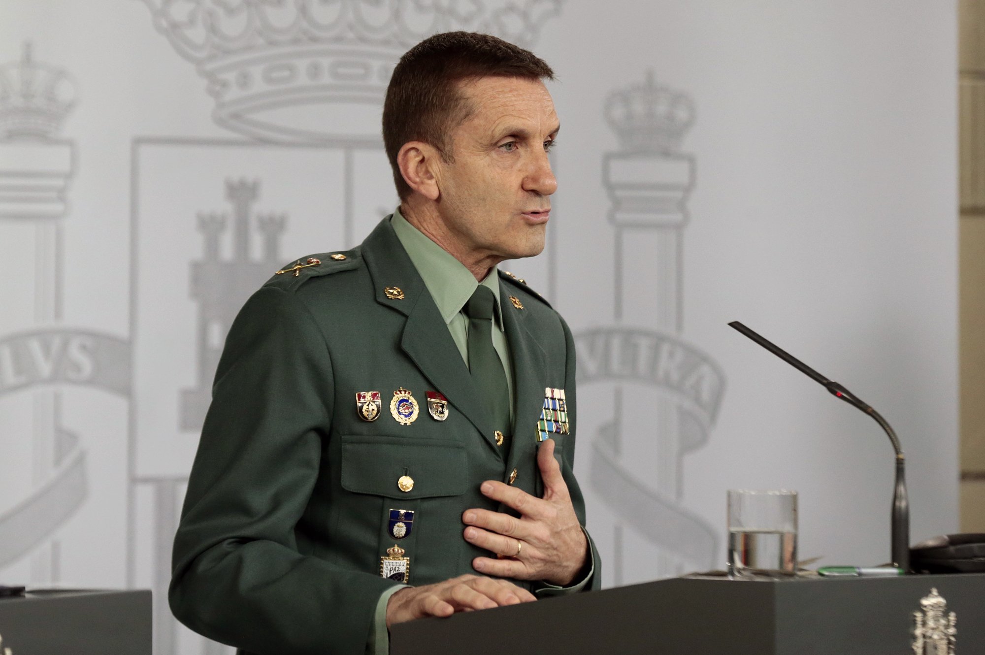El general de la Guardia Civil se defiende: "No perseguimos la crítica política"